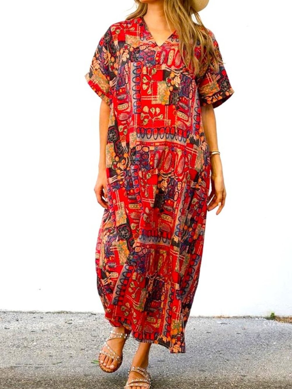 Ornella Caftan Pocket Dress NWT